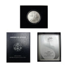 2008 W American Eagle Silver BU Gem 1 oz dollar w/ box and COA