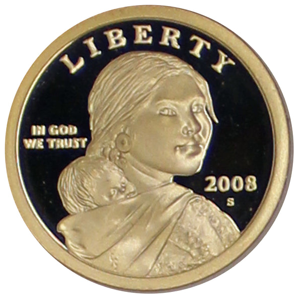 2008 S Sacagawea Dollar American Indian Gem Cameo Proof