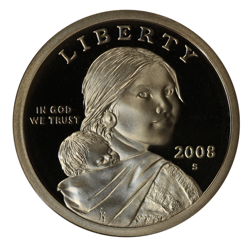 2008 S Sacagawea Dollar Gem Deep Cameo Proof Roll (20 Coins)