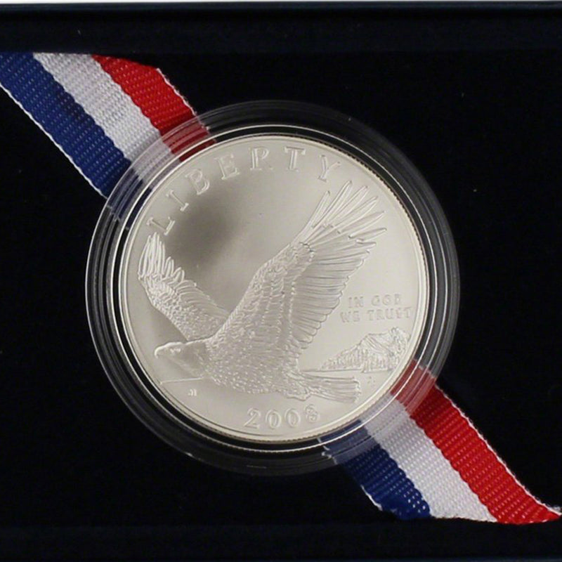 2008-P Bald Eagle Uncirculated Commemorative Dollar 90% Silver OGP