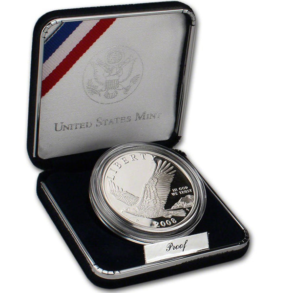 2008-P Bald Eagle Proof Commemorative Dollar 90% Silver OGP