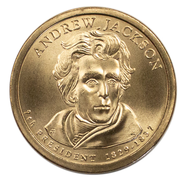 2008 -D Andrew Jackson Presidential Dollar BU Clad US Coin