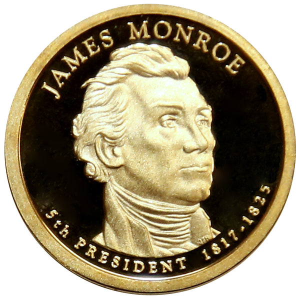 2008-S James Monroe Presidential Proof Dollar Gem Deep Cameo US Coin