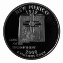 2008 S State Quarter New Mexico Gem Deep Cameo Proof CN-Clad