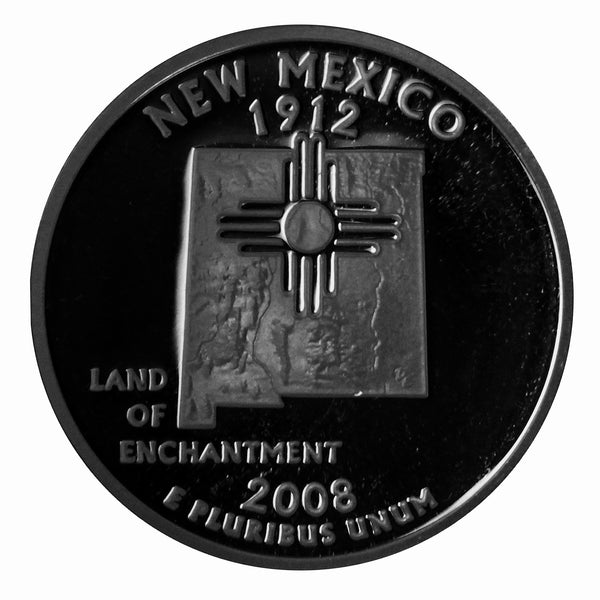 2008 S State Quarter New Mexico Gem Deep Cameo Proof CN-Clad