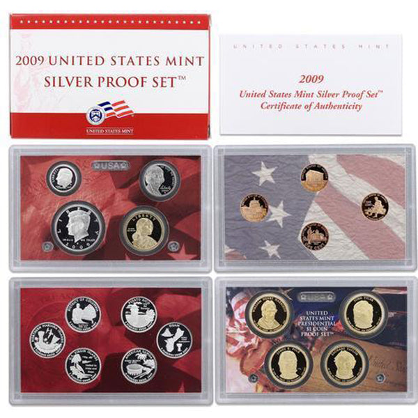 2009 Silver Proof Set (OGP) 18 coins
