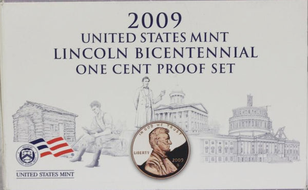 2009 Lincoln Bicentennial Cent Proof Set (OGP) 4 coins