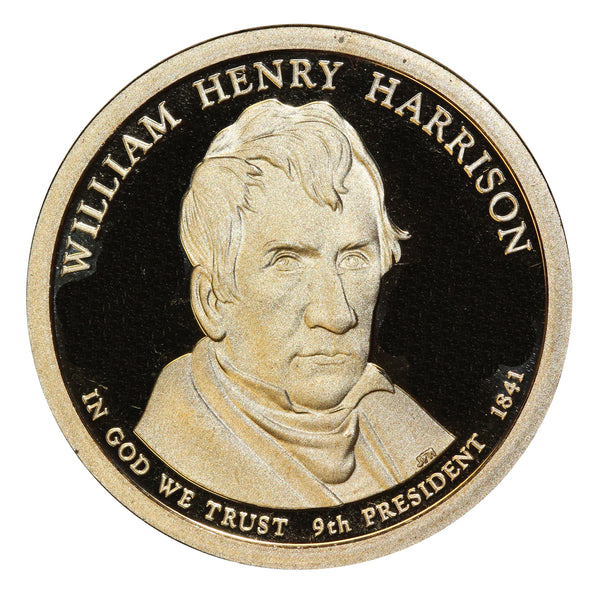 2009-S William Harrison Presidential Proof Dollar Gem Deep Cameo US Coin