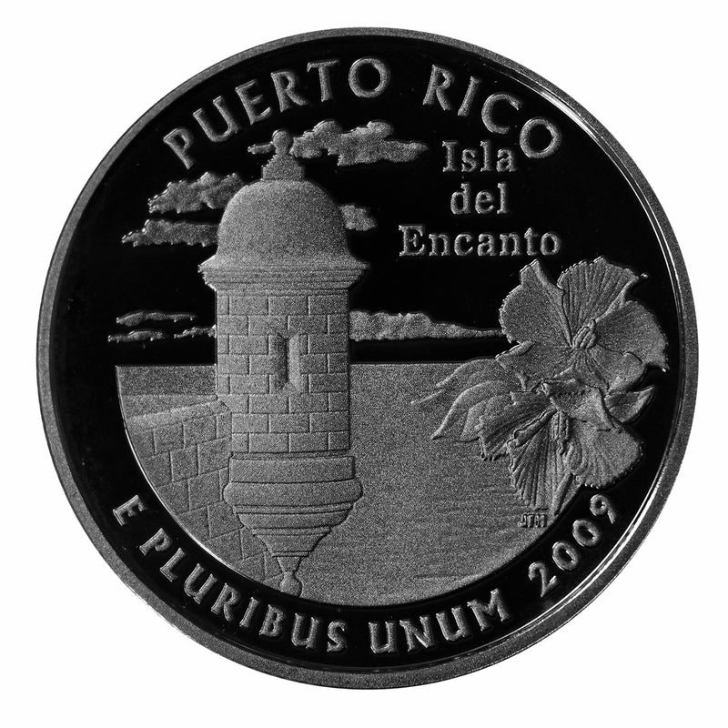 2009 S Territories Quarter Puerto Rico Gem Deep Cameo Proof CN-Clad