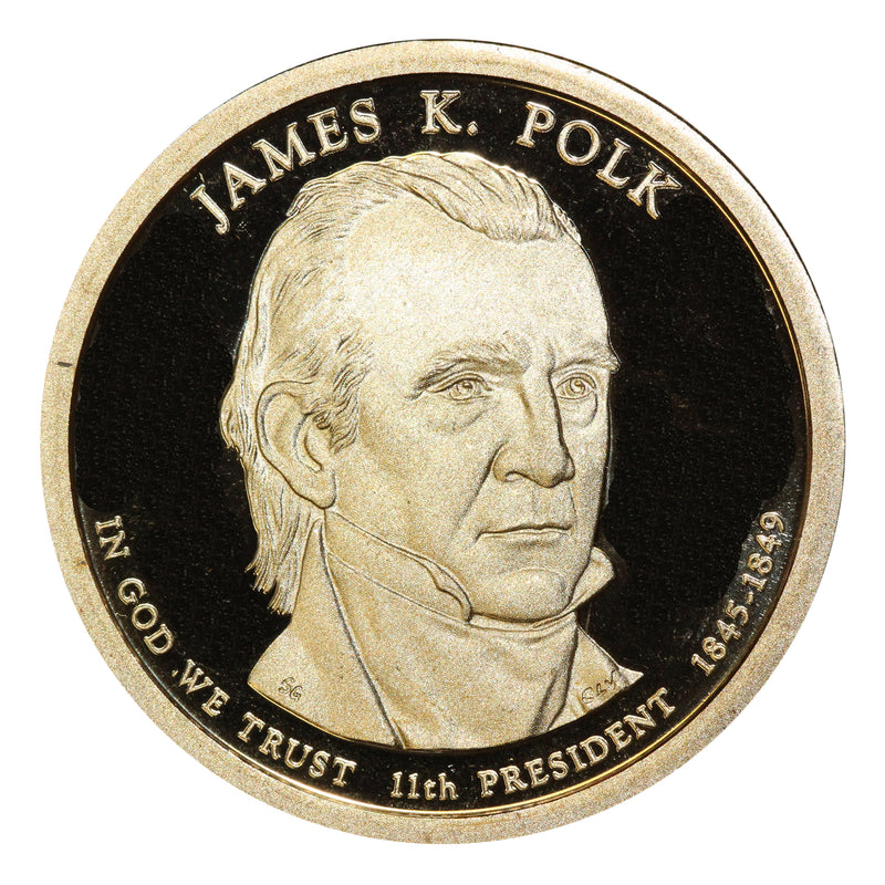 2009-S James Polk Presidential Proof Dollar Gem Deep Cameo US Coin