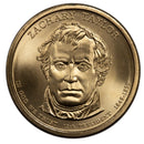 2009 Zacharary Taylor Presidential Dollar Bank Roll Sealed BU Clad 25 US Coin