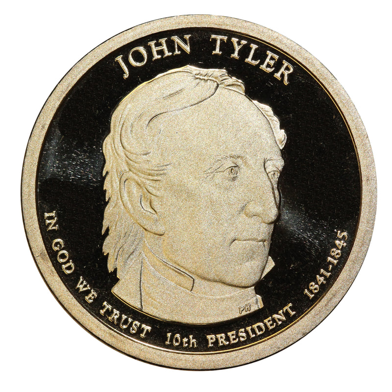 2009-S John Tyler Presidential Proof Dollar Gem Deep Cameo US Coin