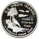 2009 S Territories & DC Quarter Gem Deep Cameo Proof Roll CN-Clad (40 Coins)