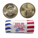 2009 -D William Harrison Presidential Dollar Mint Roll BU 25 US Coin
