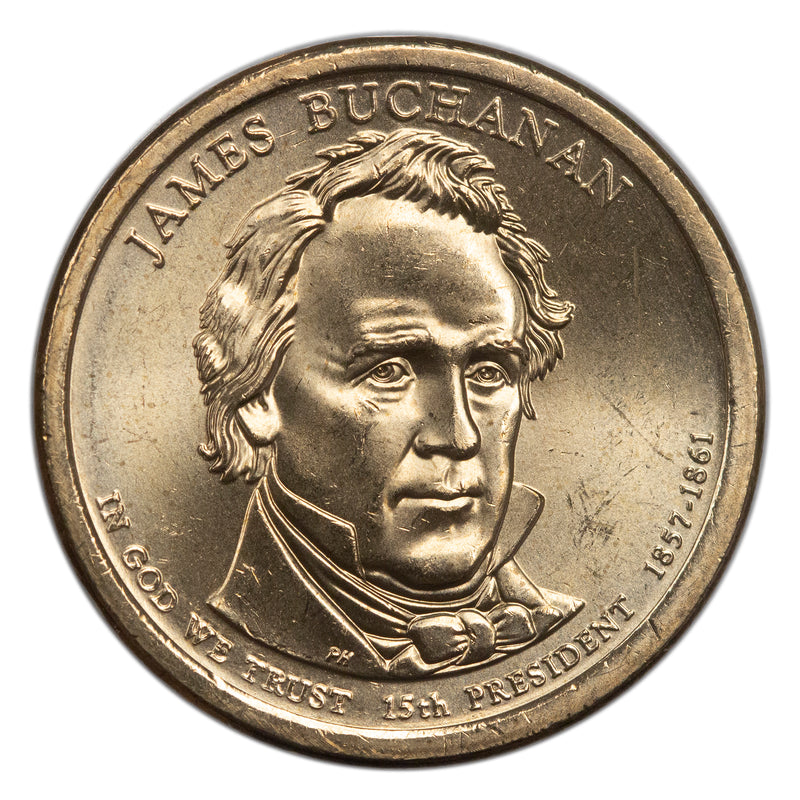 2010 -P James Buchanan Presidential Dollar BU Clad US Coin