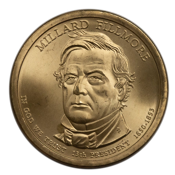 2010 -P Millard Fillmore Presidential Dollar BU Clad US Coin