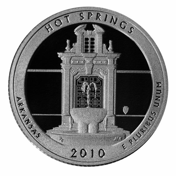 2010 S Parks ATB Quarter Hot Springs Gem Deep Cameo Proof CN-Clad