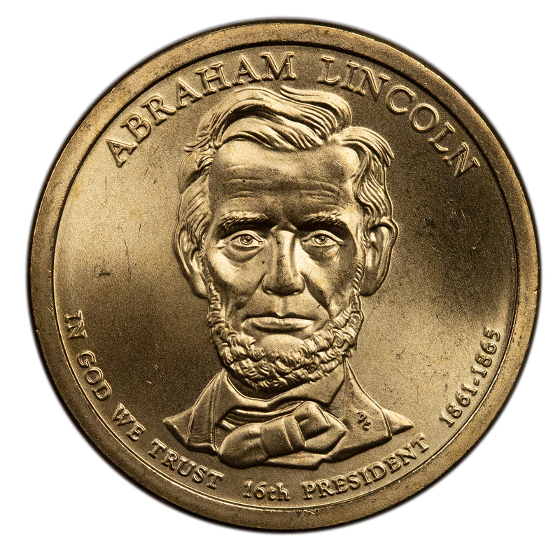 2010 Abraham Lincoln Presidential Dollar Bank Roll Sealed BU Clad 25 US Coin