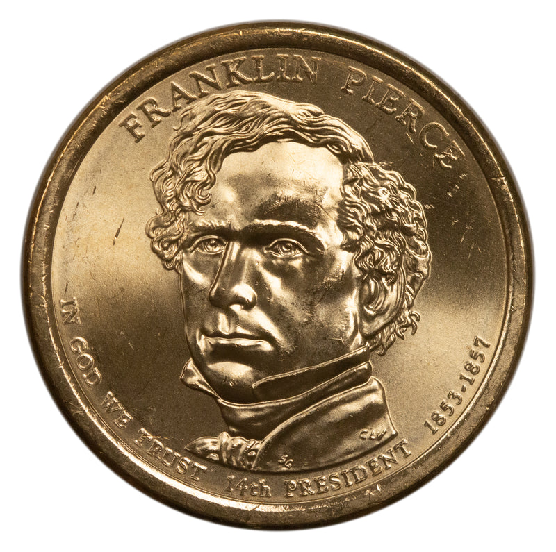 2010 -P Franklin Pierce Presidential Dollar BU Clad US Coin