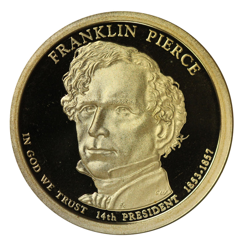 2010-S Franklin Pierce Presidential Proof Dollar Gem Deep Cameo US Coin