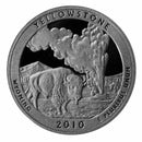 2010 S Parks ATB Quarter Yellowstone Gem Deep Cameo Proof CN-Clad