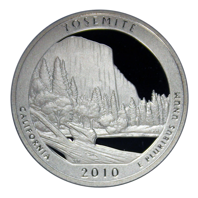 2010 S Parks ATB Quarter Yosemite Gem Deep Cameo Proof 90% Silver