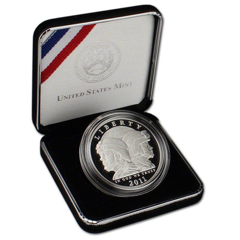 2011-P US Army Proof Commemorative Dollar 90% Silver OGP