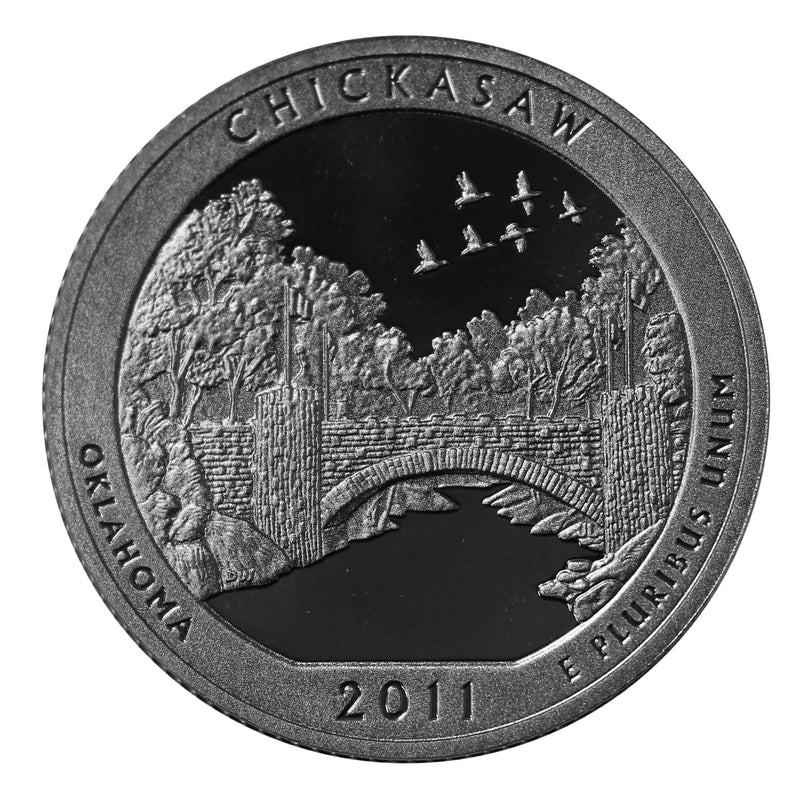 2011 S Parks Quarter ATB Gem Deep Cameo Proof Roll CN-Clad (40 Coins)