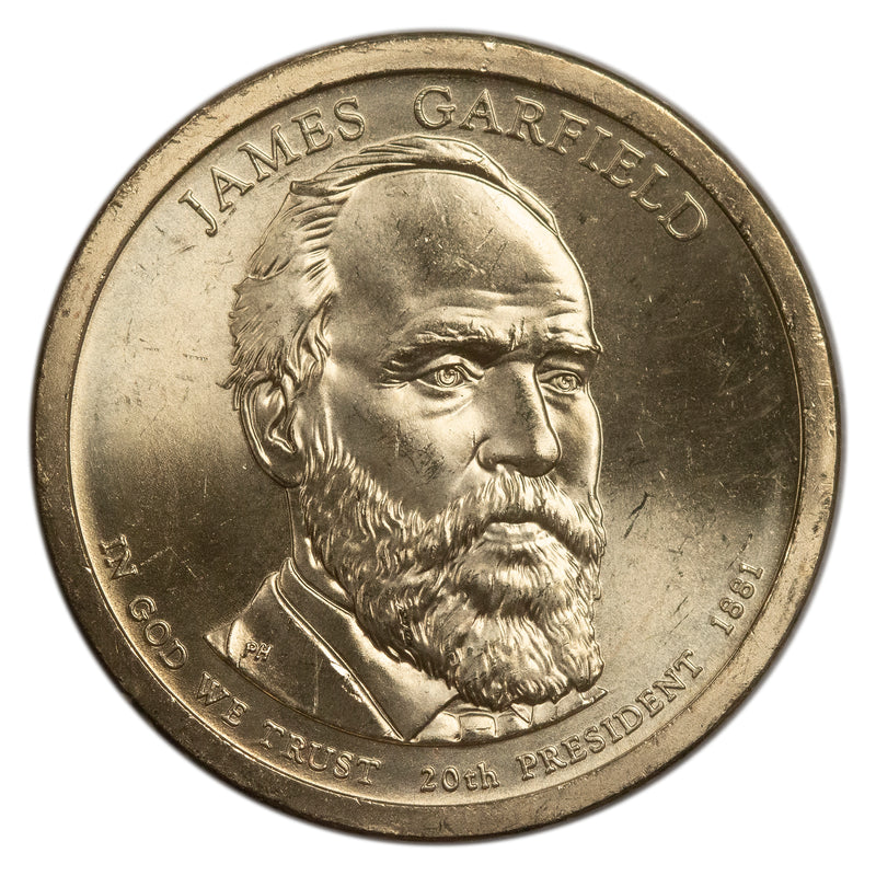 2011 James Garfield Presidential Dollar Bank Roll Sealed BU Clad 25 US Coin