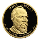 2011 S James Garfield Presidential Dollar Proof Roll (20 Coins)