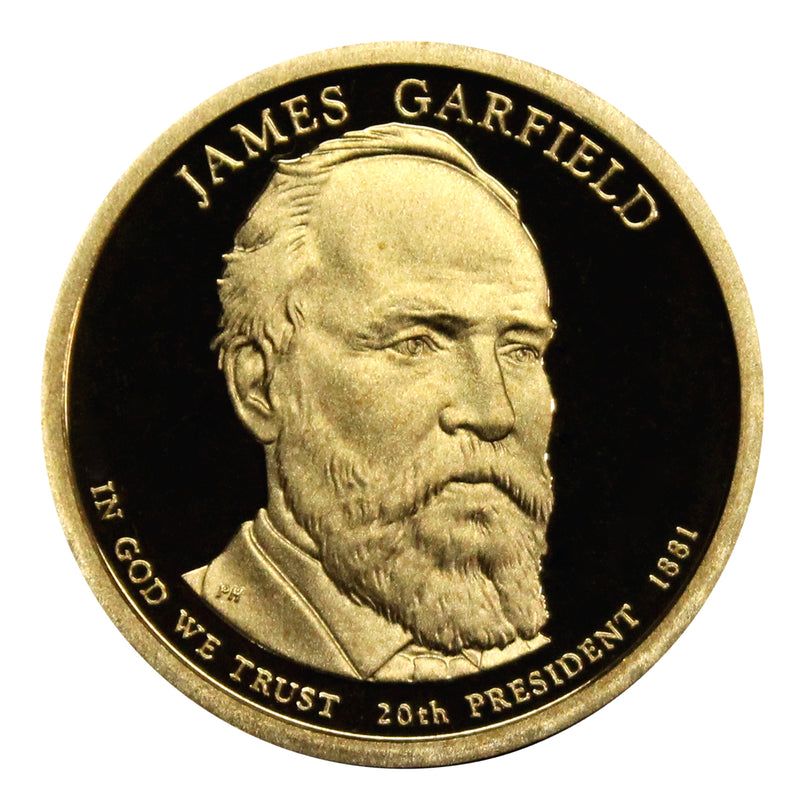 2011 S James Garfield Presidential Dollar Proof Roll (20 Coins)
