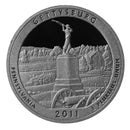 2011 S Parks ATB Quarter Gettysburg Gem Deep Cameo Proof CN-Clad
