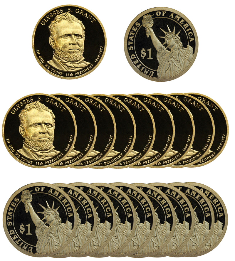2011 S Ulysses Grant Presidential Dollar Proof Roll (20 Coins)