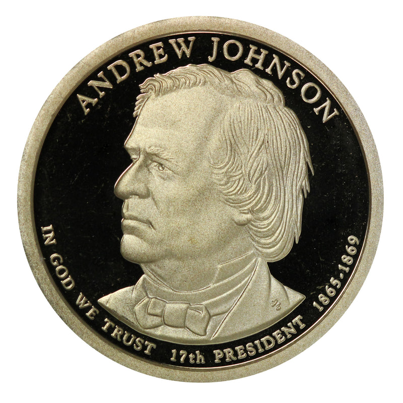 2011-S Andrew Johnson Presidential Proof Dollar Gem Deep Cameo US Coin
