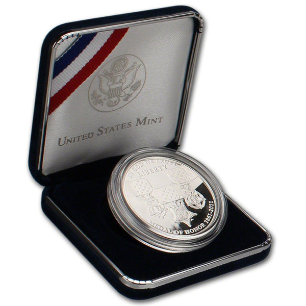 2011-P Medal of Honor Proof Commemorative Dollar 90% Silver OGP