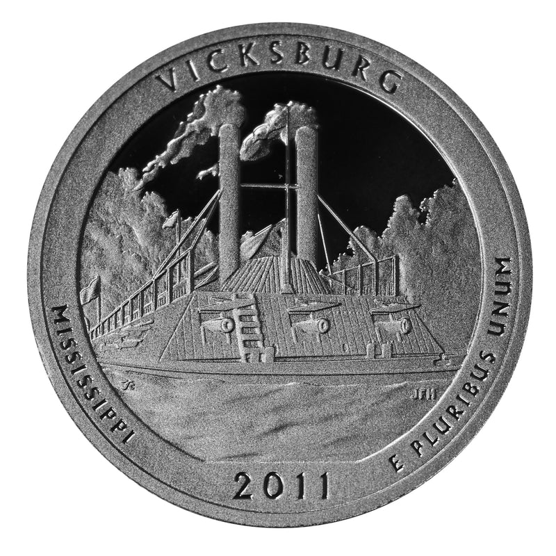 2011 S Parks Quarter ATB Gem Deep Cameo Proof Roll CN-Clad (40 Coins)