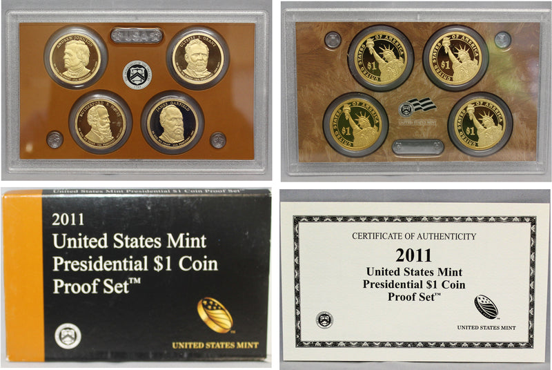 2011 Presidential Dollar Proof Set (OGP) 4 coins