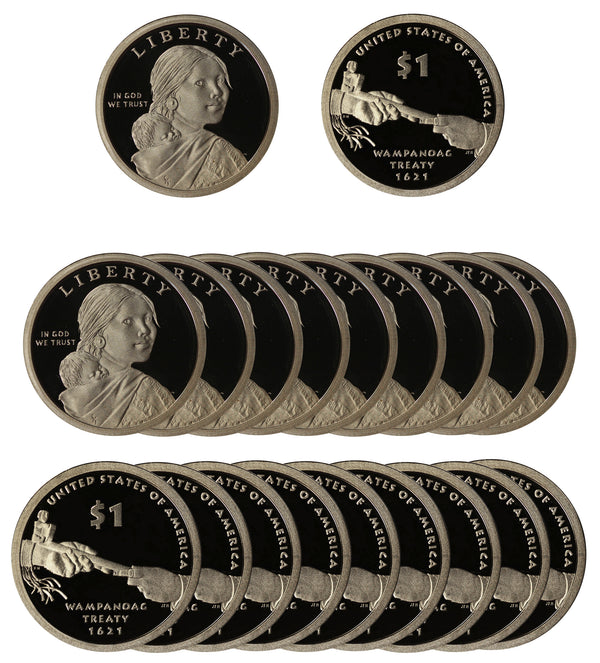 2011 S Sacagawea Dollar Gem Deep Cameo Proof Roll (20 Coins)