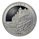 2012 S Parks ATB Quarter Acadia Gem Deep Cameo Proof 90% Silver
