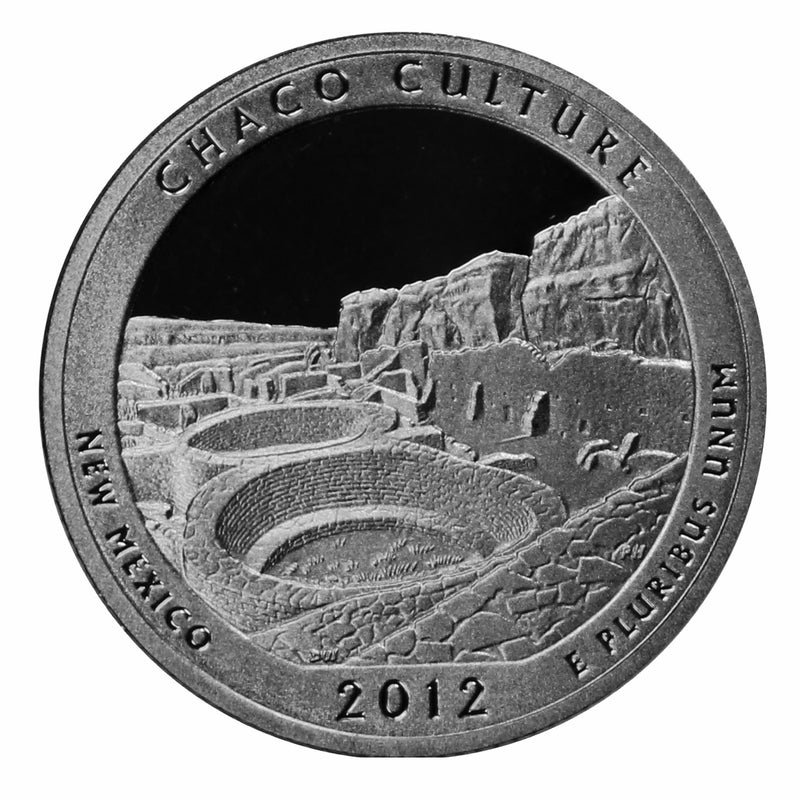 2012 S Parks ATB Quarter Chaco Culture Gem Deep Cameo Proof CN-Clad