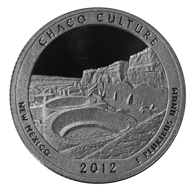 2012 S Parks Quarter ATB Gem Deep Cameo Proof Roll CN-Clad (40 Coins)