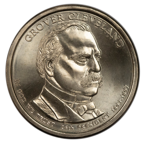 2012 -P Grover Cleveland 2nd Presidential Dollar BU Clad US Coin