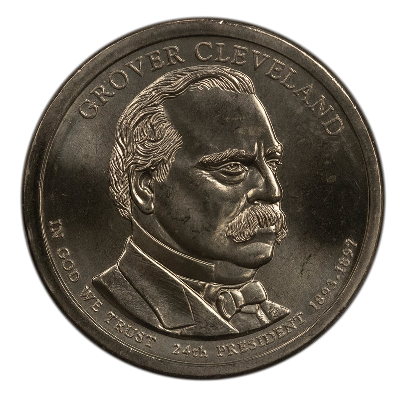 2012 -D Grover Cleveland 2nd Presidential Dollar BU Clad US Coin