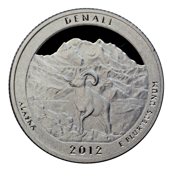2012 S Parks ATB Quarter Denali Gem Deep Cameo Proof 90% Silver