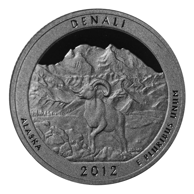 2012 S Parks ATB Quarter Denali Gem Deep Cameo Proof CN-Clad