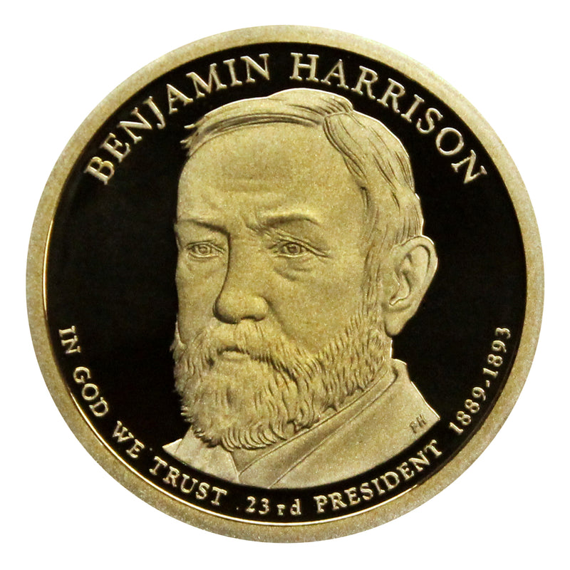 2012 S Benjamin Harrison Presidential Dollar Proof Roll (20 Coins)