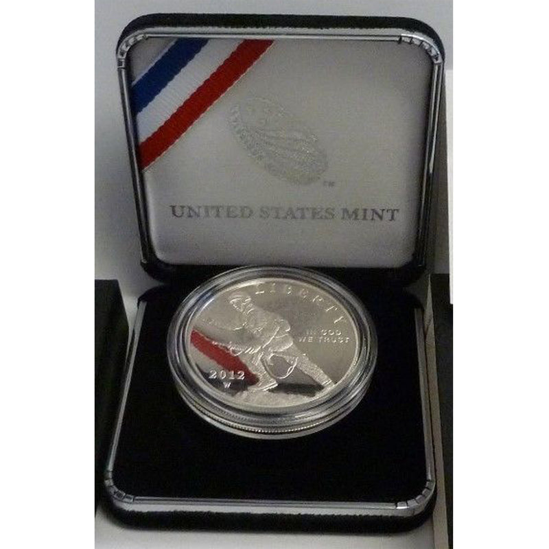 2012-W Infantry Proof Commemorative Dollar 90% Silver OGP