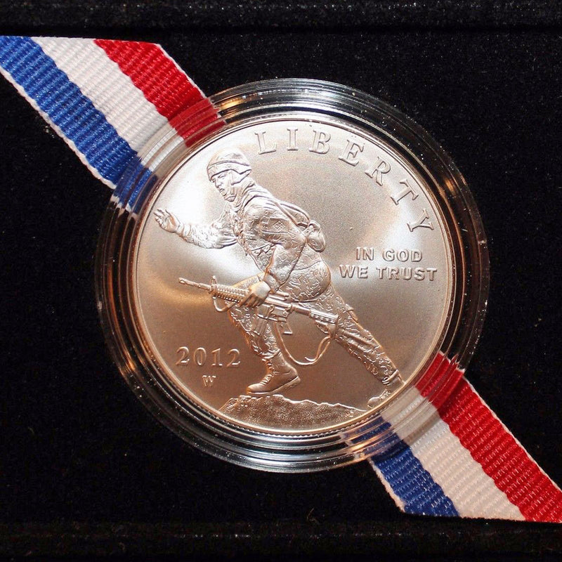 2012-W Infantry Uncirculated Commemorative Dollar 90% Silver OGP