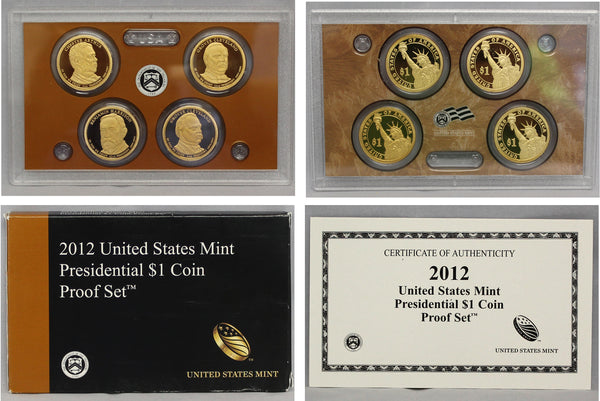 2012 Presidential Dollar Proof Set (OGP) 4 coins