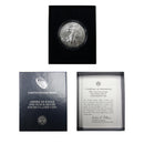 2013 W American Eagle Silver BU Gem 1 oz dollar w/ box and COA